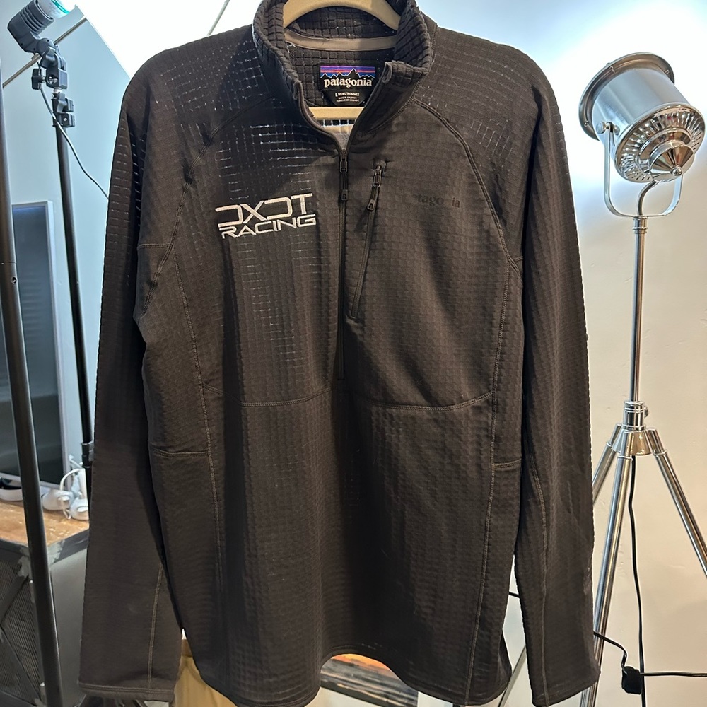 Patagonia AMG Motorsports long sleeve performance shirt.